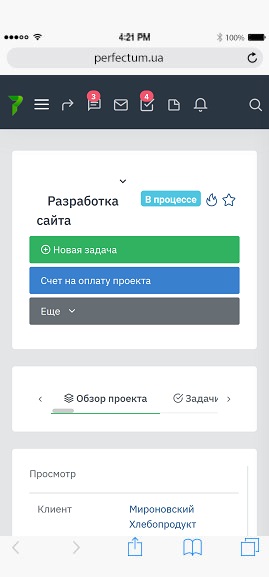 Рабочая доска внутри проекта