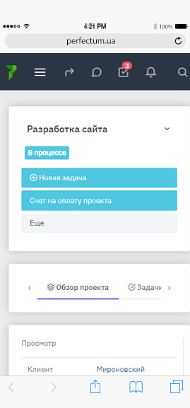 Рабочая доска внутри проекта